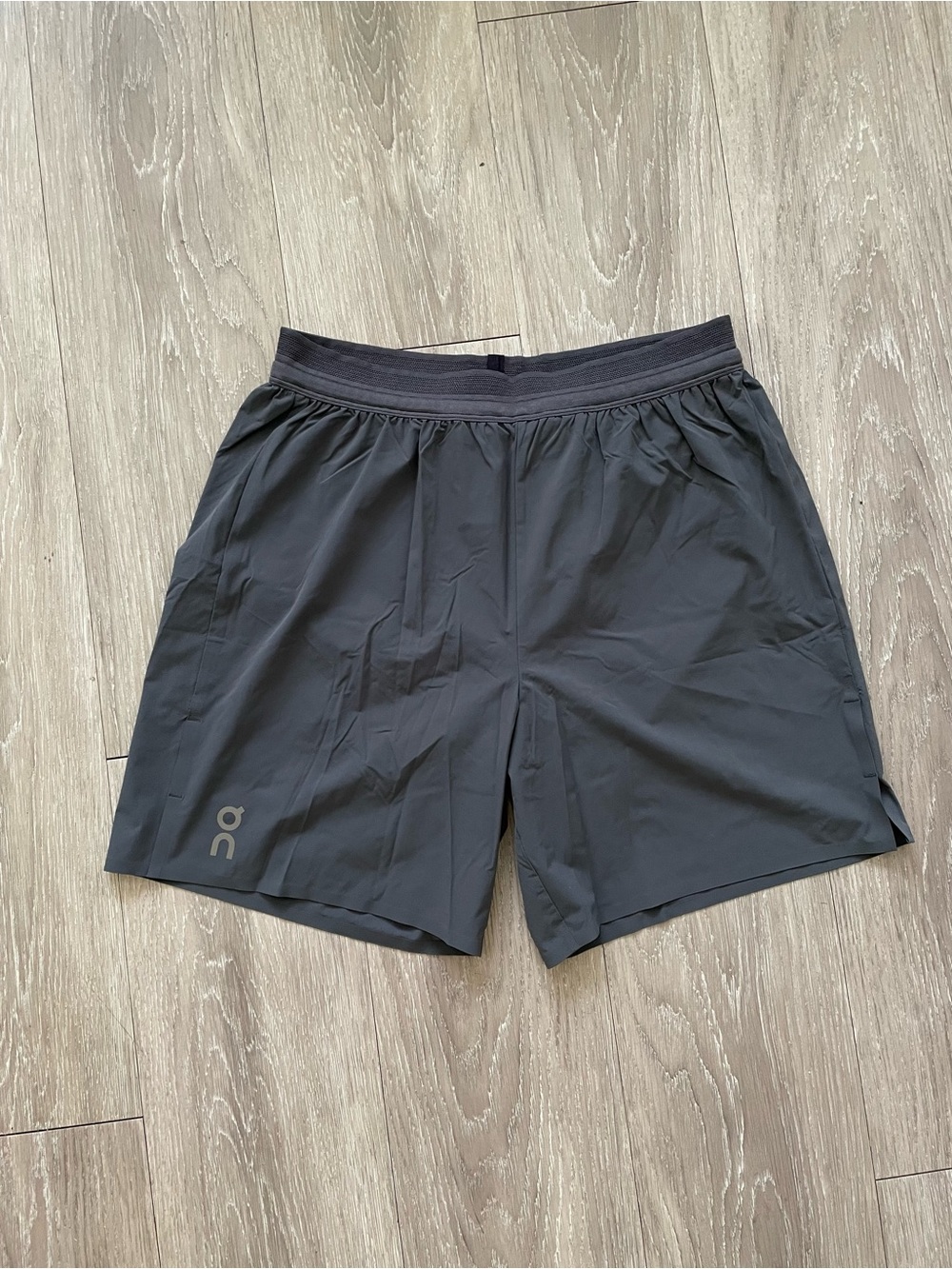 On Running Men's Athletic Shorts — Charcoal Black